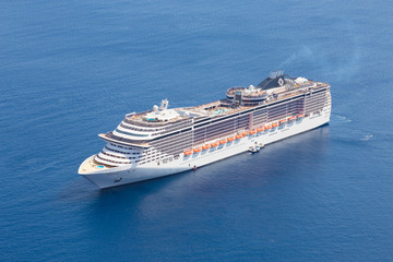 Luxury cruise ship.