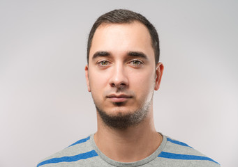 Fototapeta premium I am so happy! Happy young man gesturing while standing