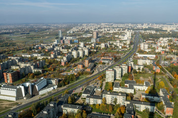 view of the city from the TV tower