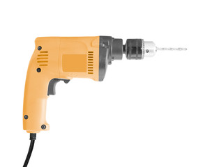 Drill machine isolated on white background