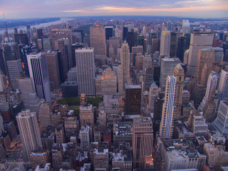 Aerial vews of New York City, USA