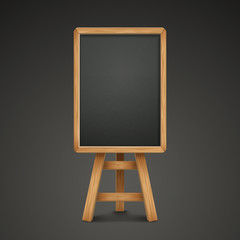 blank blackboard or sandwich board