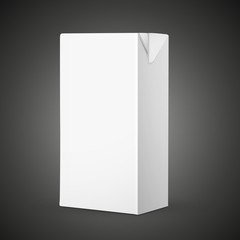 blank drink carton package