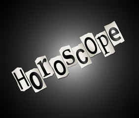 Horoscope concept.