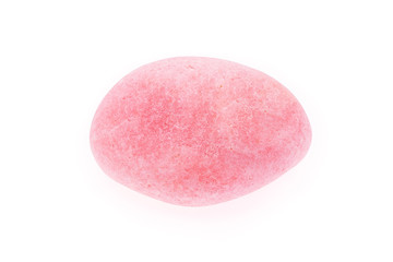 Adorable pink rose quartz rough isolated
