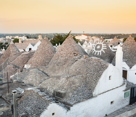 Trulli, the typical old houses in Alberobello.
