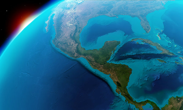 North America including Mexico and some parts of usa