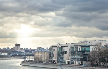 Moskva River, Prechistenskaya embankment in Moscow