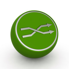 Music circular icon on white background