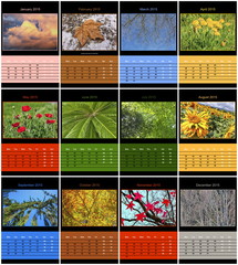 Nature calendar for 2015