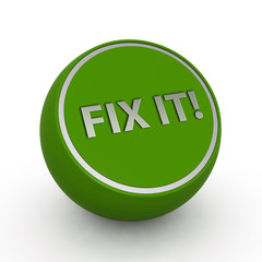 Fix it circular icon on white background