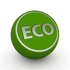 eco circular icon on white background