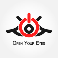 Open Your Eyes (turn on/off  symbol)