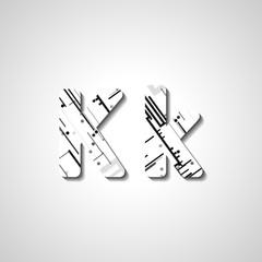 Colorful letter alphabet