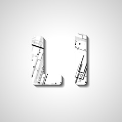 Colorful letter alphabet