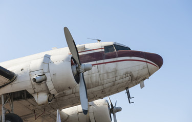 Front of old aircraft