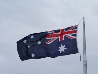 Fototapeta premium The national flag of Australia