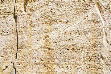 Classic travertine texture.