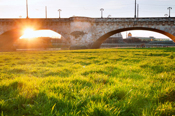 Sonnenuntergang in Dresden