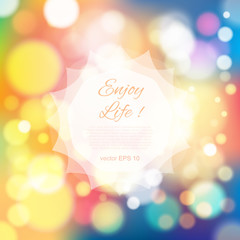 Magical festive background with bright lights