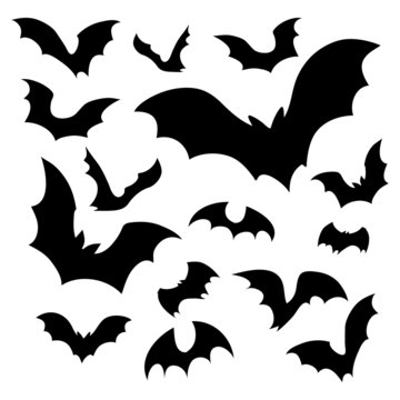 bats silhouettes