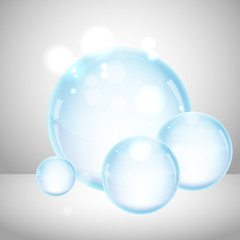 Transparent soap bubbles