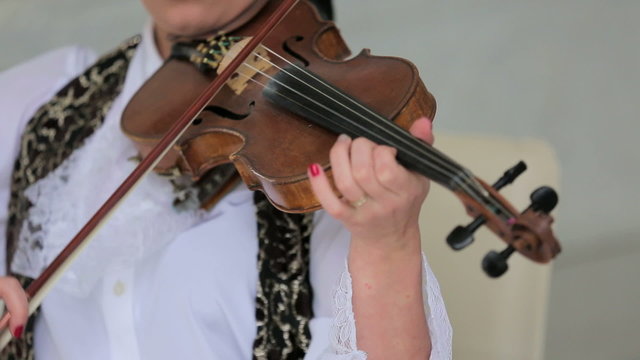 Woman Playing the Violon