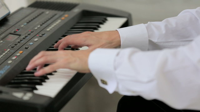 Musician Playing Keyboard