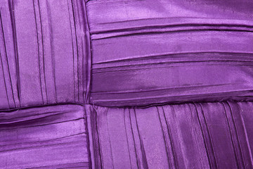 Stitched Tucks, Pleats and Folds in Fabric of Scatter Cushion