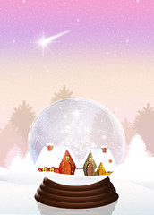 Christmas crystal ball