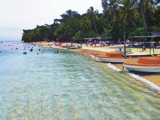 Pacific ocean island beach