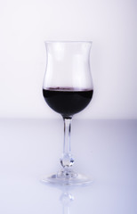 wine glass and bottle