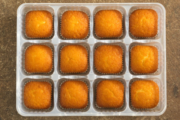 delicious muffins in the background