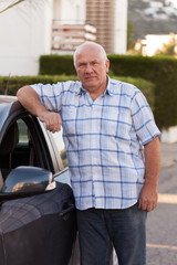  man near car.