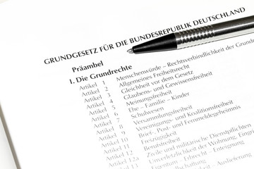 Obraz premium Deutsches Grundgesetz