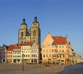 The Main Square of Luther City Wittenberg in Germany, UNESCO