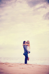 Romantic Couple on the Beach