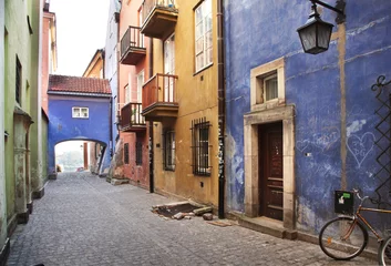 Foto op Canvas Narrow streets of Old Town, Warsaw © volff