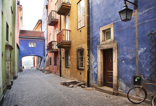 Narrow streets of Old Town, Warsaw
