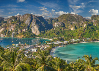 Naklejka premium Phi-Phi island, Krabi Province, Thailand.