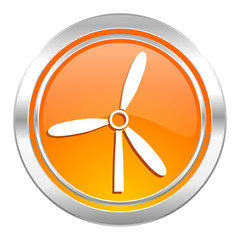 windmill icon, renewable energy sign