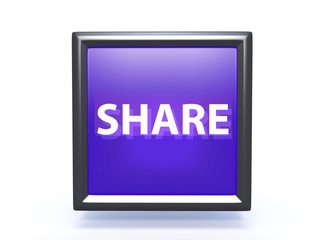 share pointer icon on white background