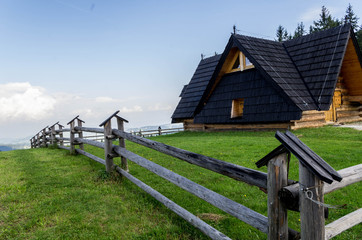 wooden cottage