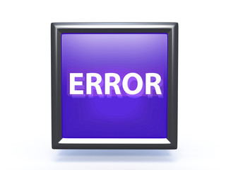 error pointer icon on white background
