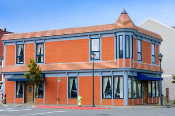 typical Victorian style orange store