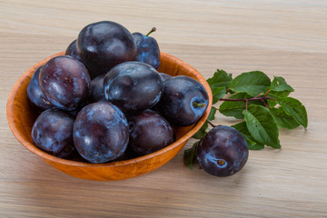 Fresh plums