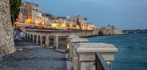 Ortigia waterfront in the city of Syracuse