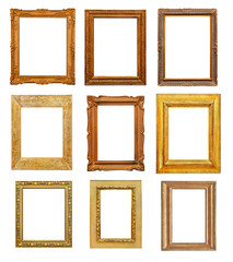 Obraz premium Vintage rectangular frames on white background