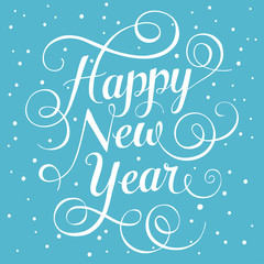 Happy New Year. Lettering