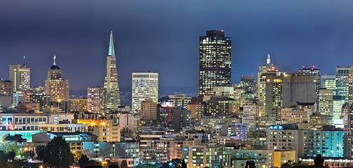 San Francisco Downtown in the night